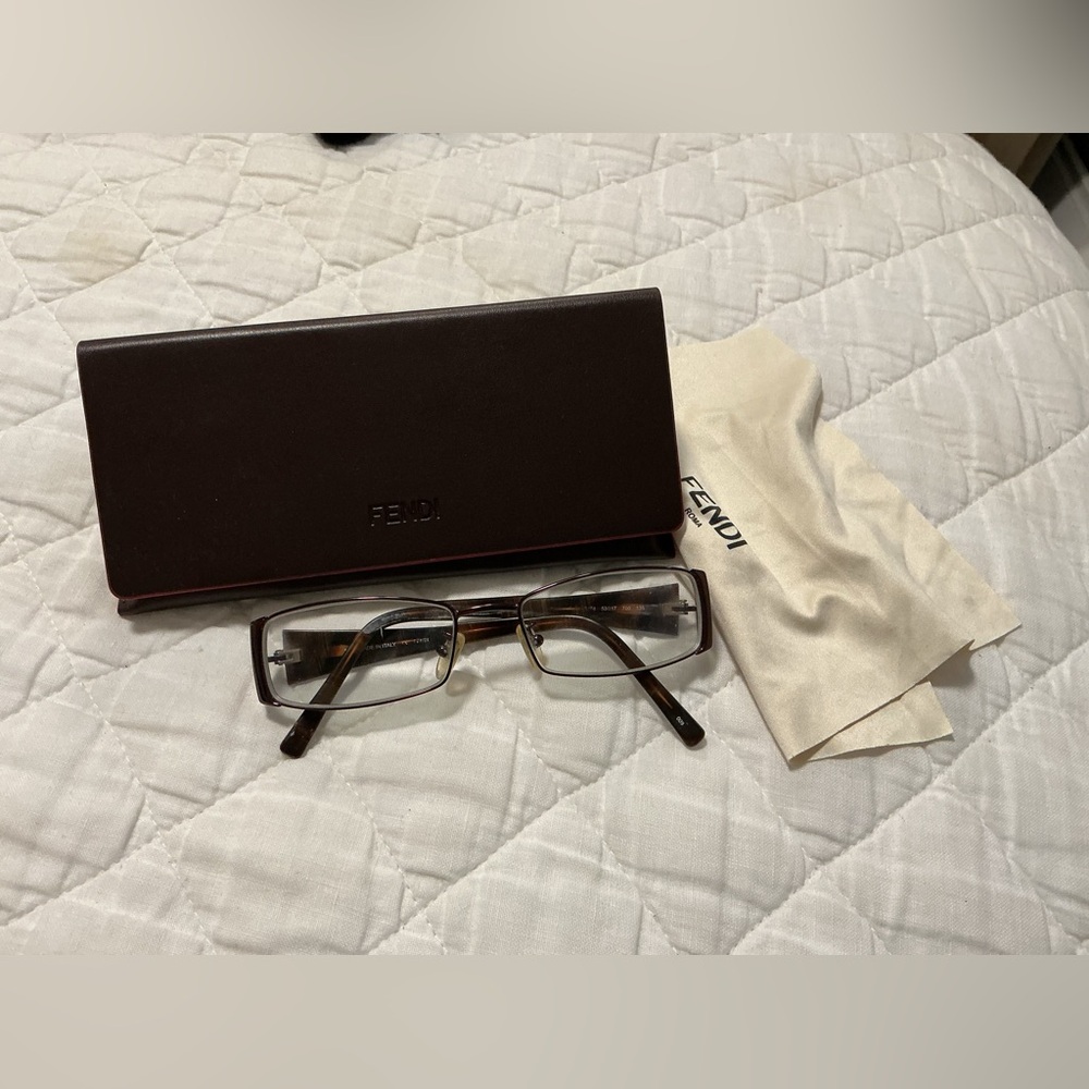 Fendi eyeglasses with case and cloth